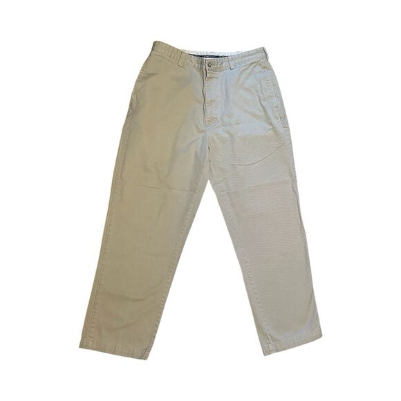 VTG Polo Ralph Lauren Gordon Pants Mens 35x30 Khaki Classic Chino USA Made Tan - Picture 1 of 7